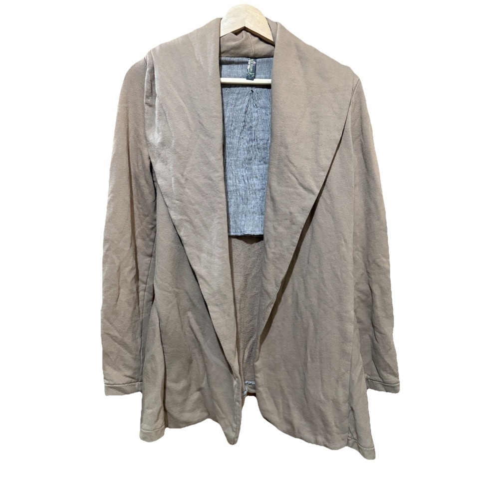 Free People Women's Brown‎ Flared Sweatshirt Jacket Size Small EUC
